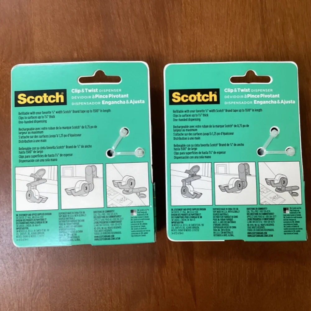 Scotch Clip & Twist Dispenser New